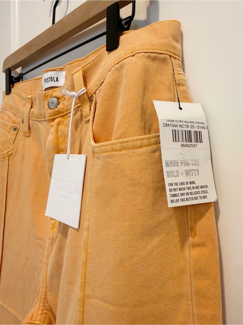 PISTOLA Cassie Super High Rise Straight Jeans Nectar NWT size 29 - Picture 10 of 11